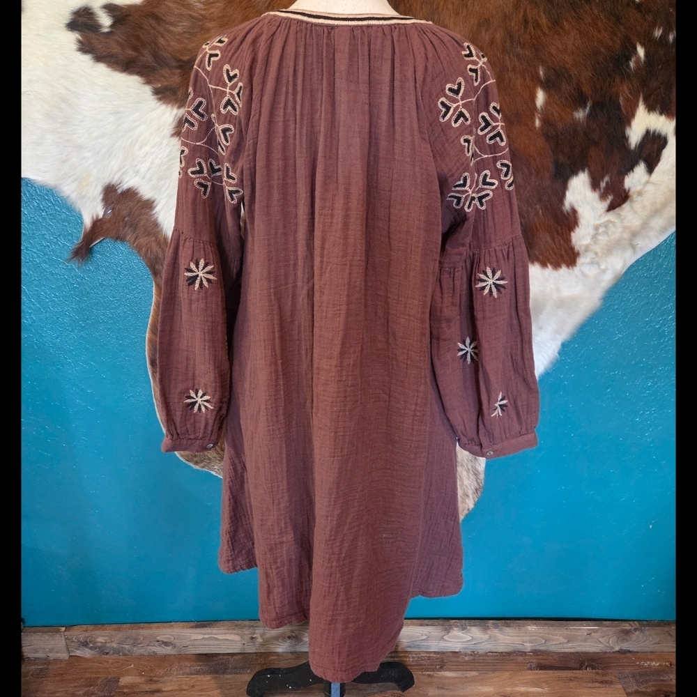 Uncle Frank Plum Textured Dress - Picture 7 of 10
